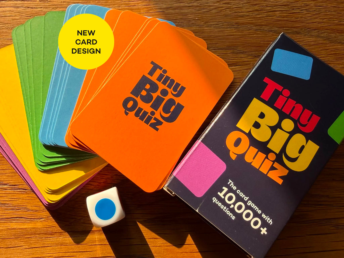 Tiny Big Quiz Trivia Card Game | Travel Game for Holidays | Players 2 + | Age 8+