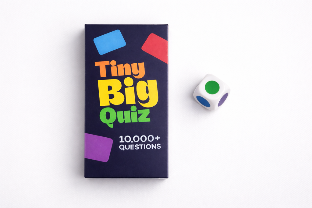 Tiny Big Quiz Trivia Card Game | Travel Game for Holidays | Players 2 + | Age 8+